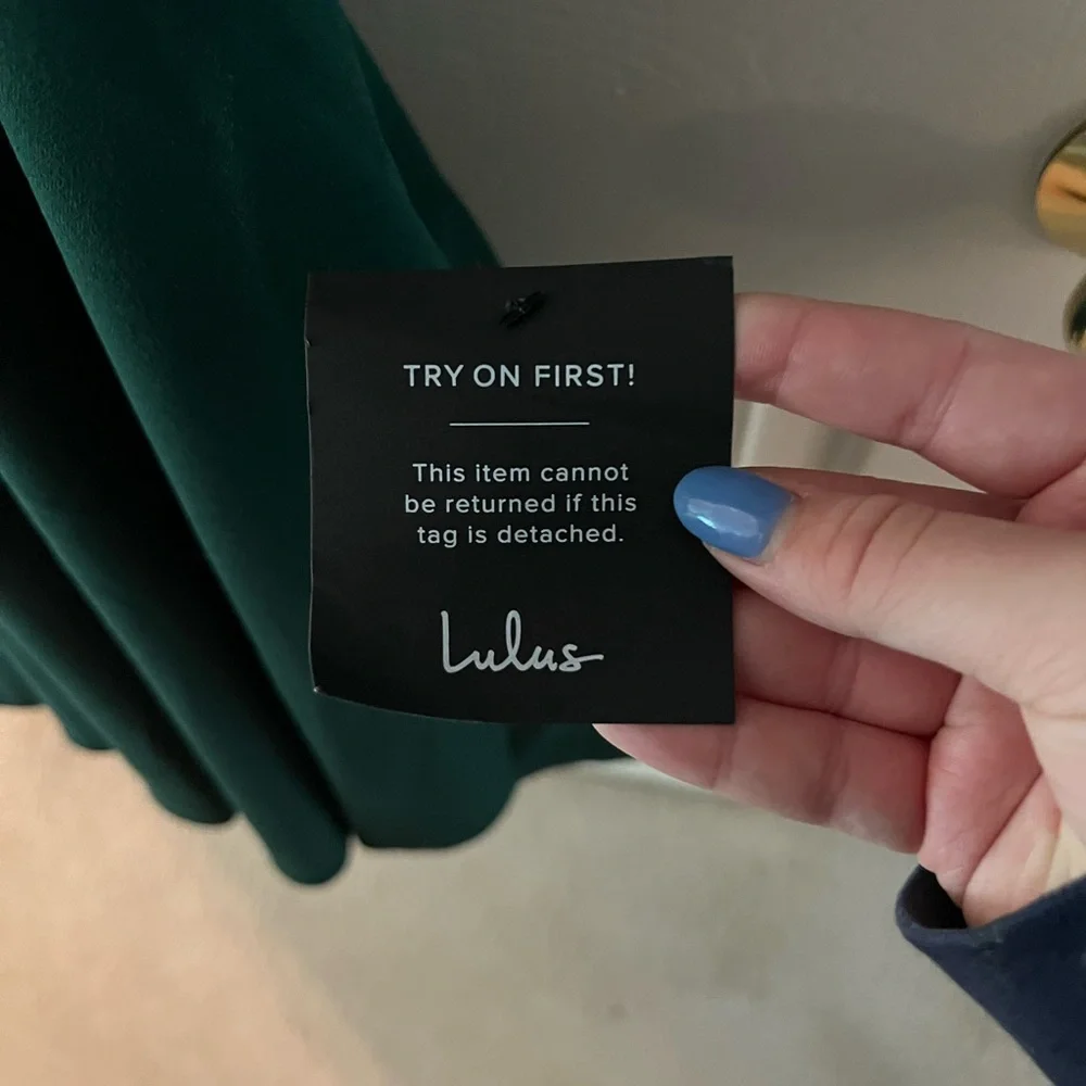 Wonder Whirl Dark Green Twist Back Skater
Dress from Lulus - Picture 3 of 6